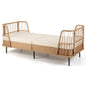 Garden Rattan Daybed, Patio Chaise Lounger Sun Bed with Cushions