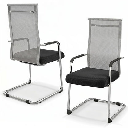 Meeting Office Chairs Set of 2/4, Mesh Reception Desk Chairs