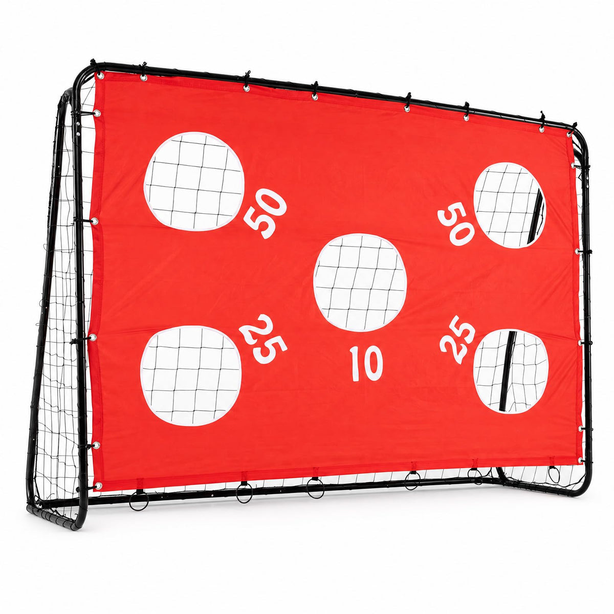 Kids Soccer Goal with Removable Target Cloth Soccer Training Equipment with Metal Frame