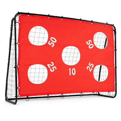 Kids Soccer Goal with Removable Target Cloth Soccer Training Equipment with Metal Frame