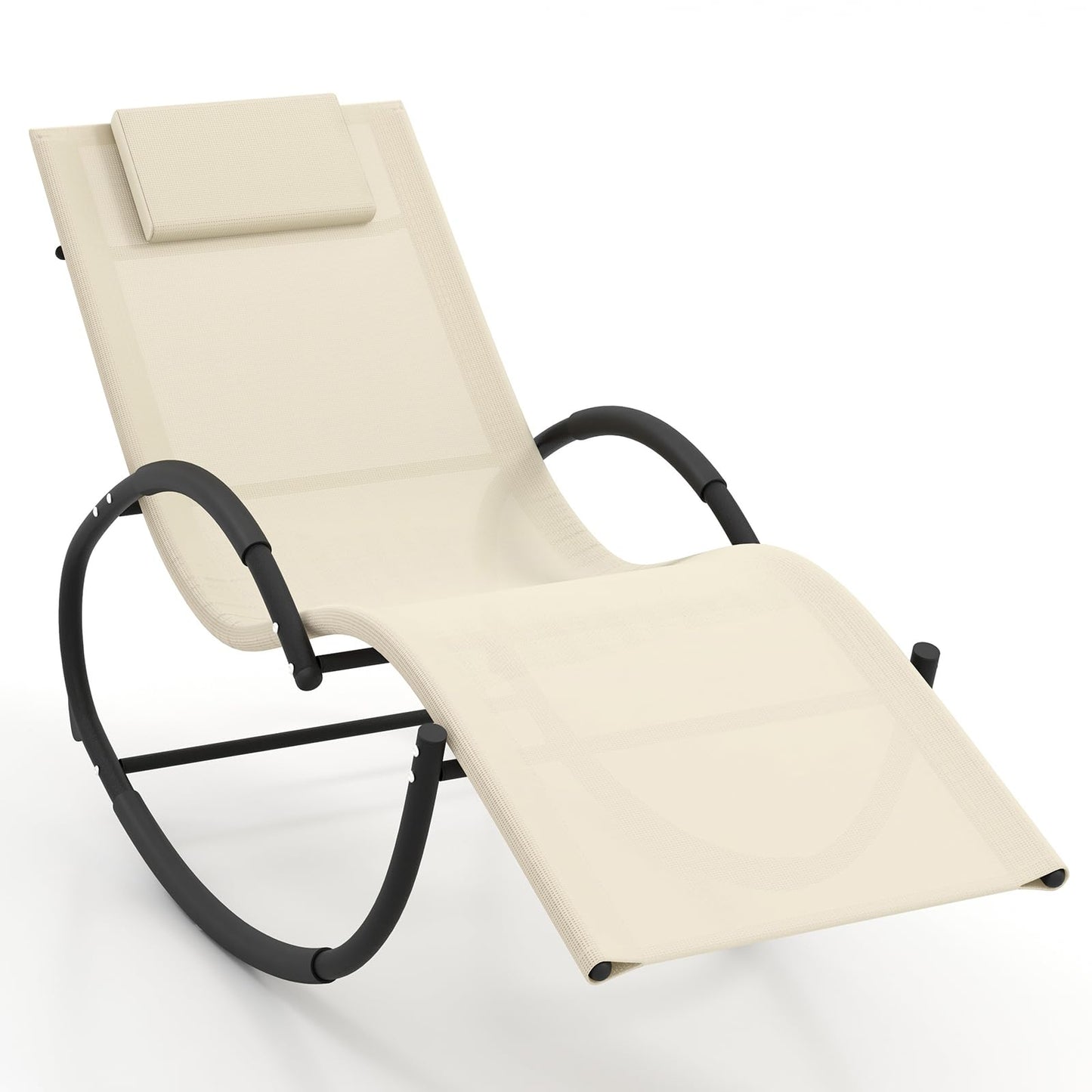 Outdoor Zero Gravity Recliner Garden Chair with Removable Headrest