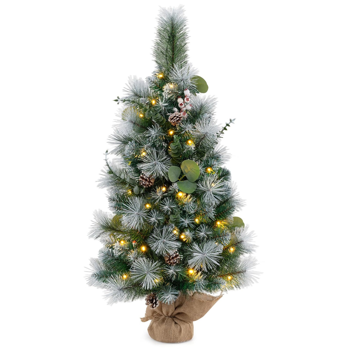 90CM Artificial Xmas Tree with 98 Branch Tips and Pine Needles