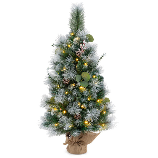 90CM Artificial Xmas Tree with 98 Branch Tips and Pine Needles
