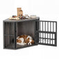 Corner Dog Crate, 2-in-1 Dog Kennel & TV Stand