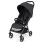 One Hand Foldable Toddler Stroller with Adjustable Backrest & Canopy