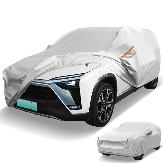 Car Cover Waterproof, All Weather Rain Snow Sun Dust UV Protection