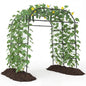 7.5FT/230CM Garden Arch Trellis, Large Plant Archway Tunnel with Netting