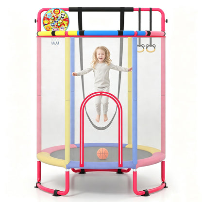 5FT Kids Trampoline, 6 in 1 Toddler Trampolines