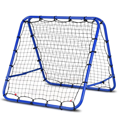 Giantex Football Training Net Double Sided Football Rebounder Adjustable Soccer Target Goal for Kids and Children to Practice