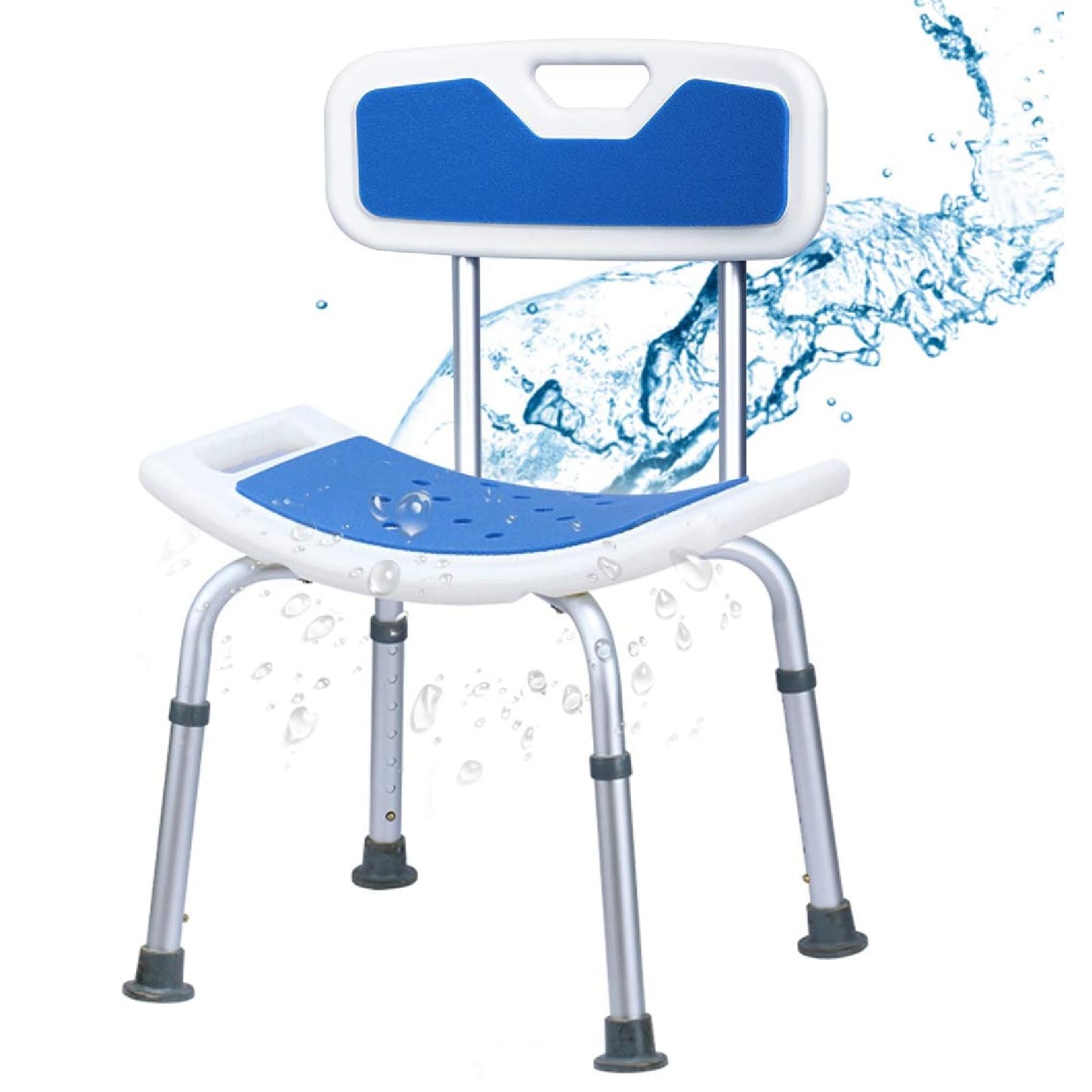 Shower Chair with Backrest and Handles
