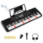 61 Key Keyboard Piano, Portable Digital Piano with 200 Rhythms