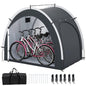 Bike Storage Shed Tent, Waterproof Anti-UV Garden Shed with Silver-coated Fabric