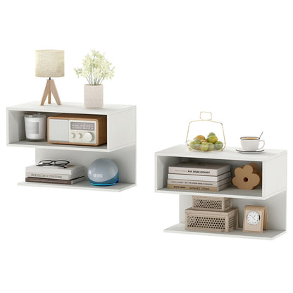 Floating Bedside Table, Wall Mounted Nightstand