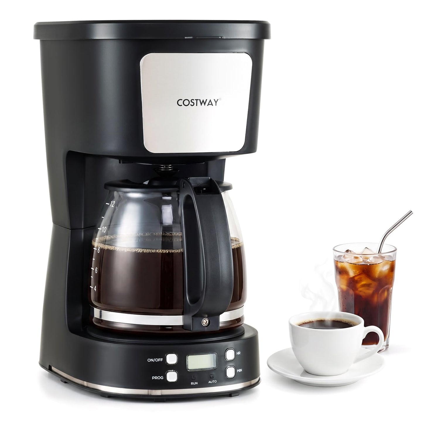 1.5L Filter Coffee Machine, Drip Coffee Maker with Reusable Filter