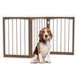 76 CM Tall Pet Gate Wooden Dog Fence 3-Panel Room Divider Barrier