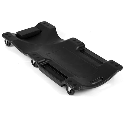 36/40 Inch Mechanic Creeper with Padded Headrest & 2 Tool Trays