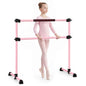 Double Ballet Barre, 17-112cm Adjustable Dance Stretch Bar