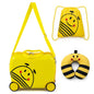 3-Piece Bee Design Kids Bee Design Set with Rucksack & Neck Pillow for Ages 3+