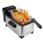 3L Electric Deep Fryer with LED Touch Screen and Viewing Window for Kitchen