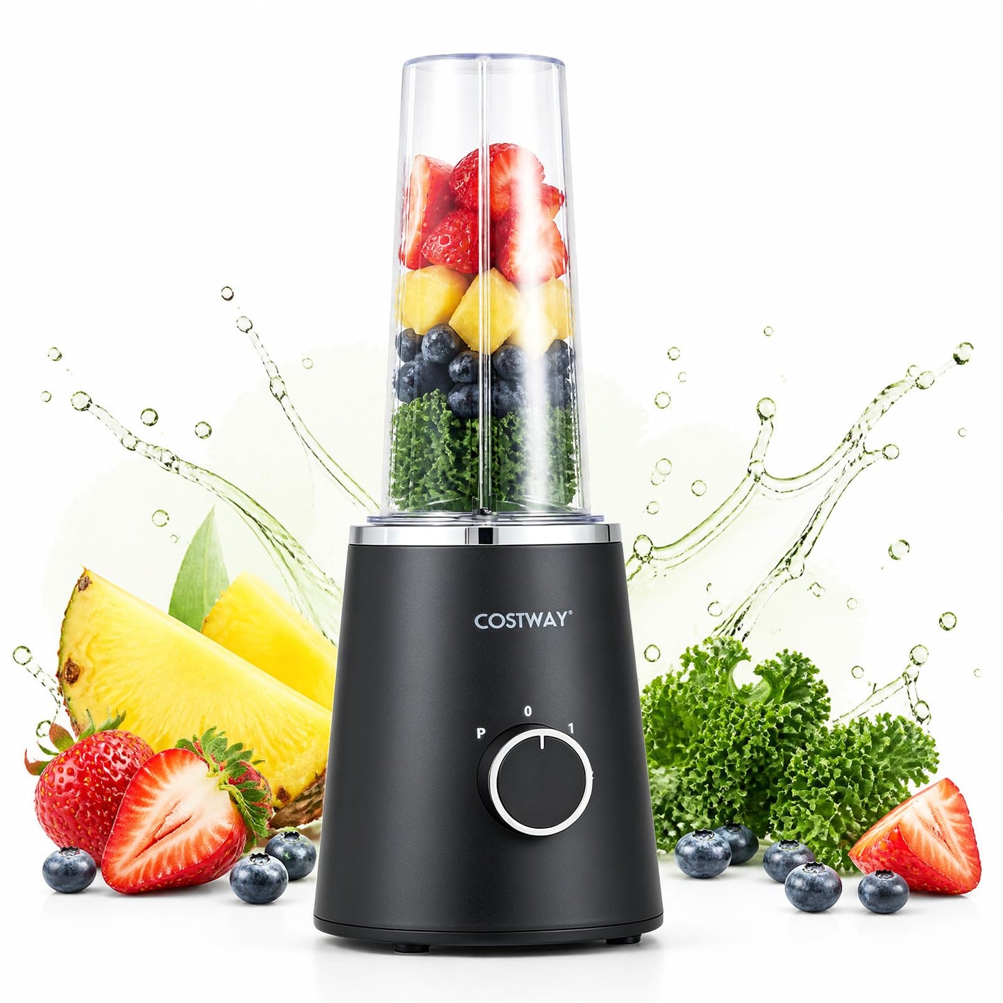 Personal Blender & Smoothie Maker with 600ml BPA-Free Cup & 3 Speed