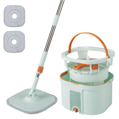 Spin Mop and Bucket Set Separation Dirty and Clean Water System