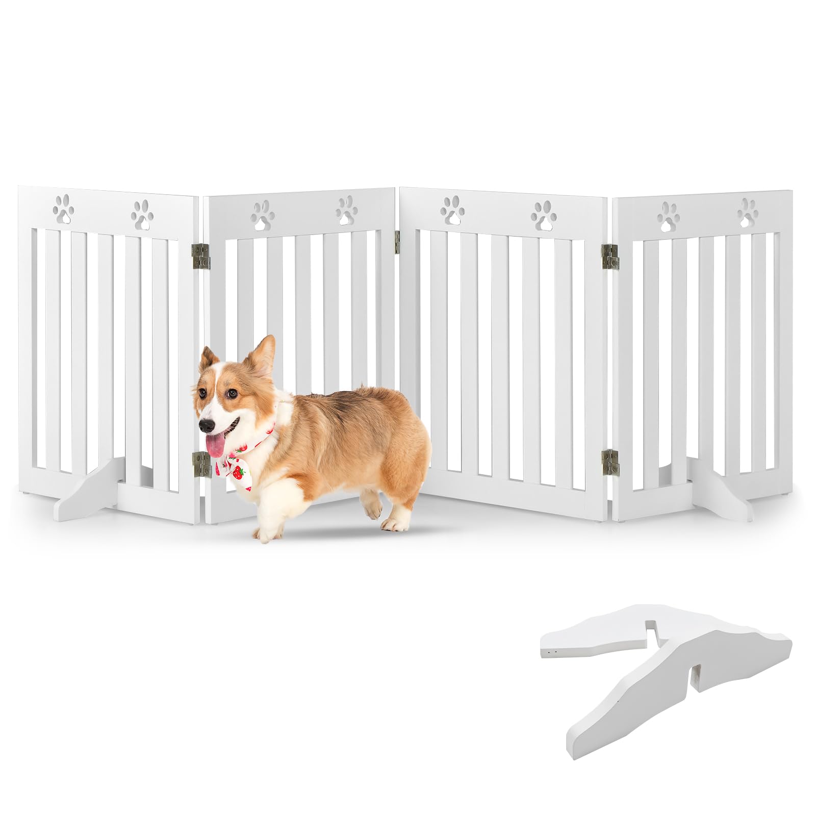 120 CM 8-Panel Height Anti-Rust Pet Playpen with Lockable Gate – GiantexUK