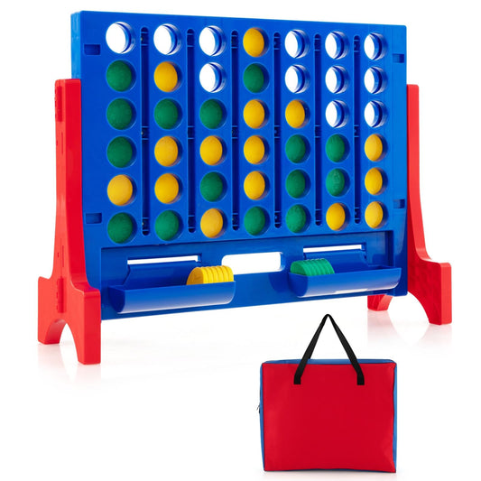 Wall Mounted or Tabletop Giant 4 In A Row with Carrying Bag and 42 Chesses