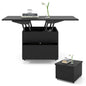 Lift Up Top Coffee Table, 3-in-1 Convertible Wooden Cocktail Center Table