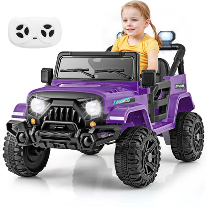 12V Kids Ride on Truck with Remote Control and 3 Speeds
