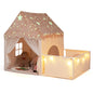Kids Play Tent with Playpen, Padded Mat, Star Lights