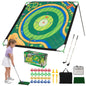Indoor Outdoor Golf Game Gift with 2 Adjustable Clubs, 24 Sticky Balls, Scoreboard & Carry Bag