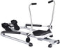 Hydraulic Rowing Machine with LCD Monitor for Home Gym