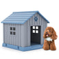 Plastic Dog House with Air Vents and Elevated Floor