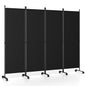 4/6-Panel Folding Room Divider with Wheels