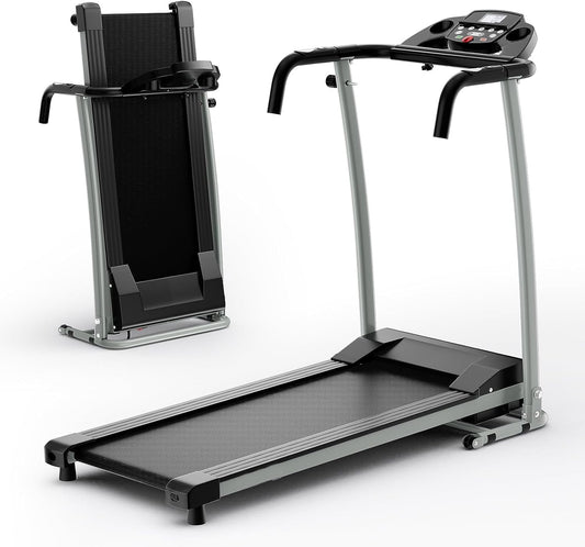 Foldable Treadmill, 2.0HP Easy Assembly Walking Running Machine with 12 Preset Programs