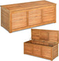 114cm Garden Storage Bench with Flexible Hinges and Handle