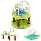 3 in 1 Toddler Bouncer Floor Mat Play Table with 3 Adjustable Height