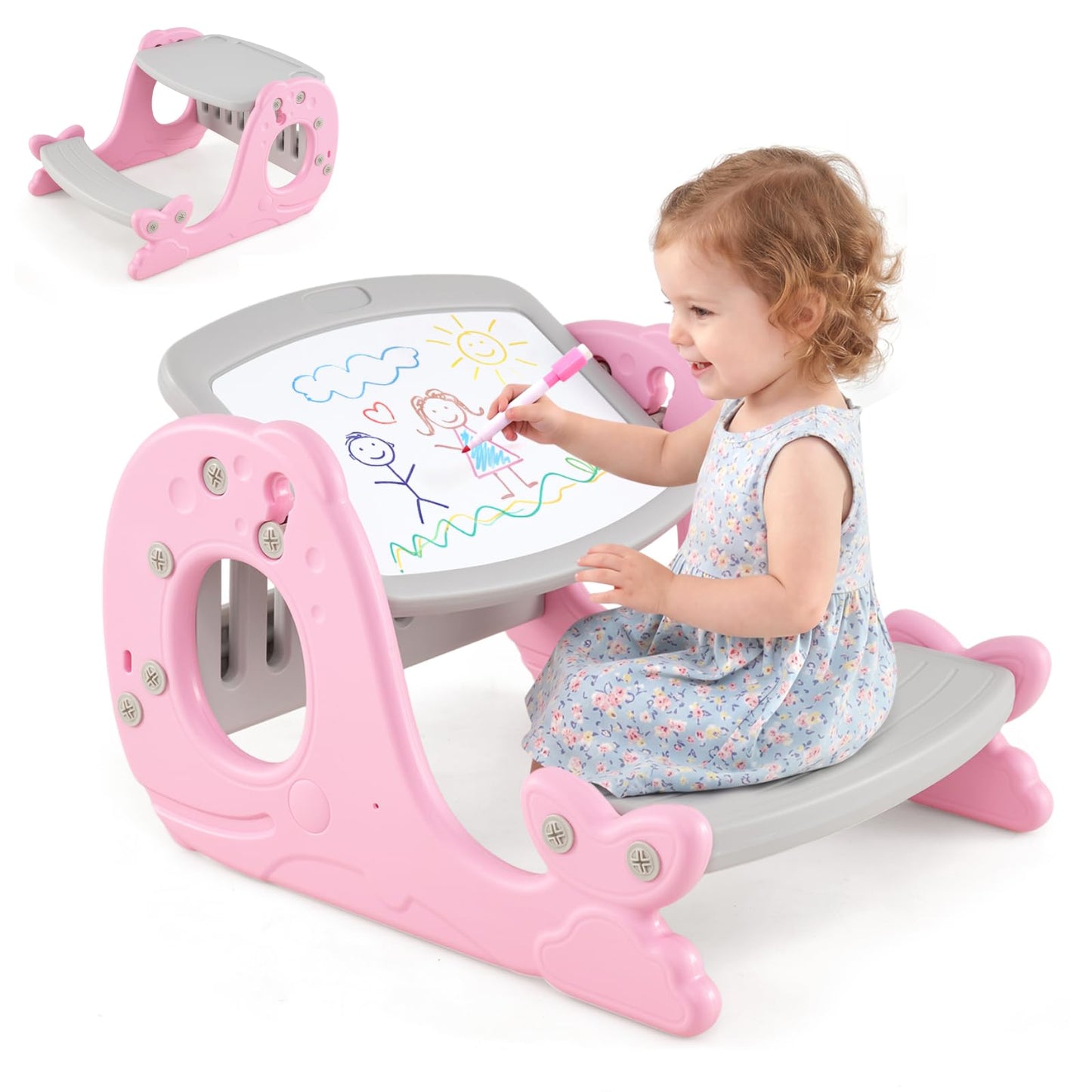 Multi-functional Convertible Kids Activity Table Set