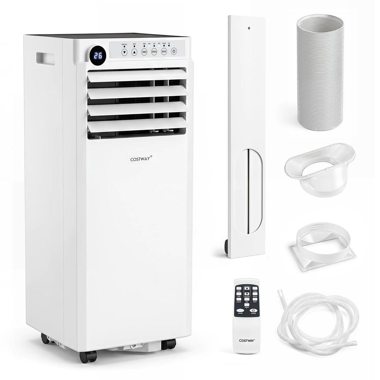 7000/9000 BTU Portable Air Conditioner 3 in 1 Cooling Unit with Fan and Dehumidifier