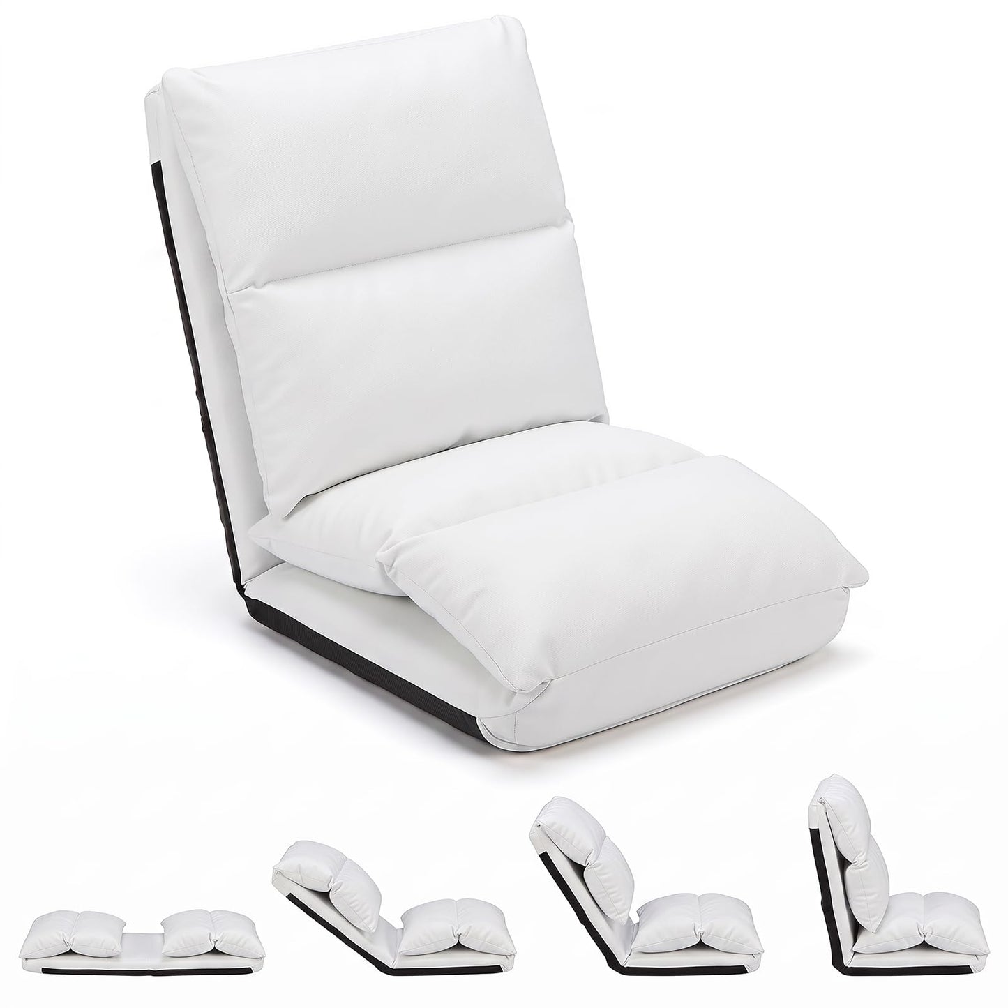 2-In-1 Adjustable Single Lazy Sofa Bed Chair