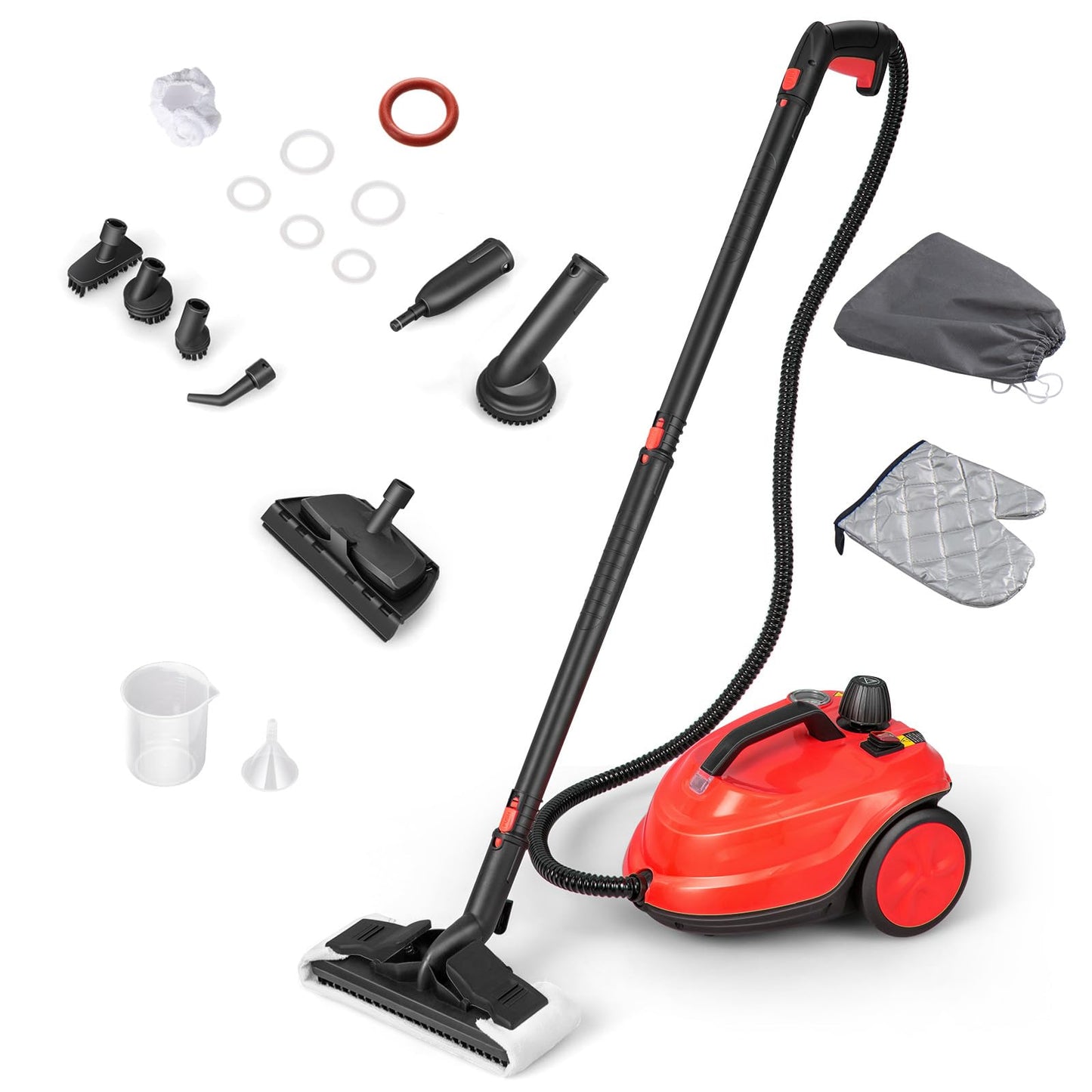 2000W 1.8L Multipurpose Adjustable Steam Cleaner with 13 Accessories