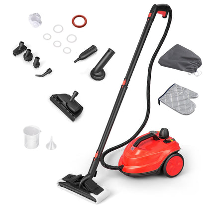 2000W 1.8L Multipurpose Adjustable Steam Cleaner with 13 Accessories