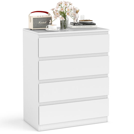 Modern Freestanding Wooden Bedside Table Chest Cupboard Organiser Unit for Bedroom