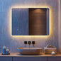 Bathroom Mirror with LED Lights, Anti-Fog Illuminated Wall Mounted Vanity Mirror