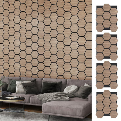 4 Pack Acoustic Panels for Walls 81 x 66 cm Sound Absorbing Panel
