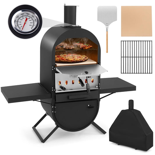 Outdoor Pizza Maker with Cover for BBQ