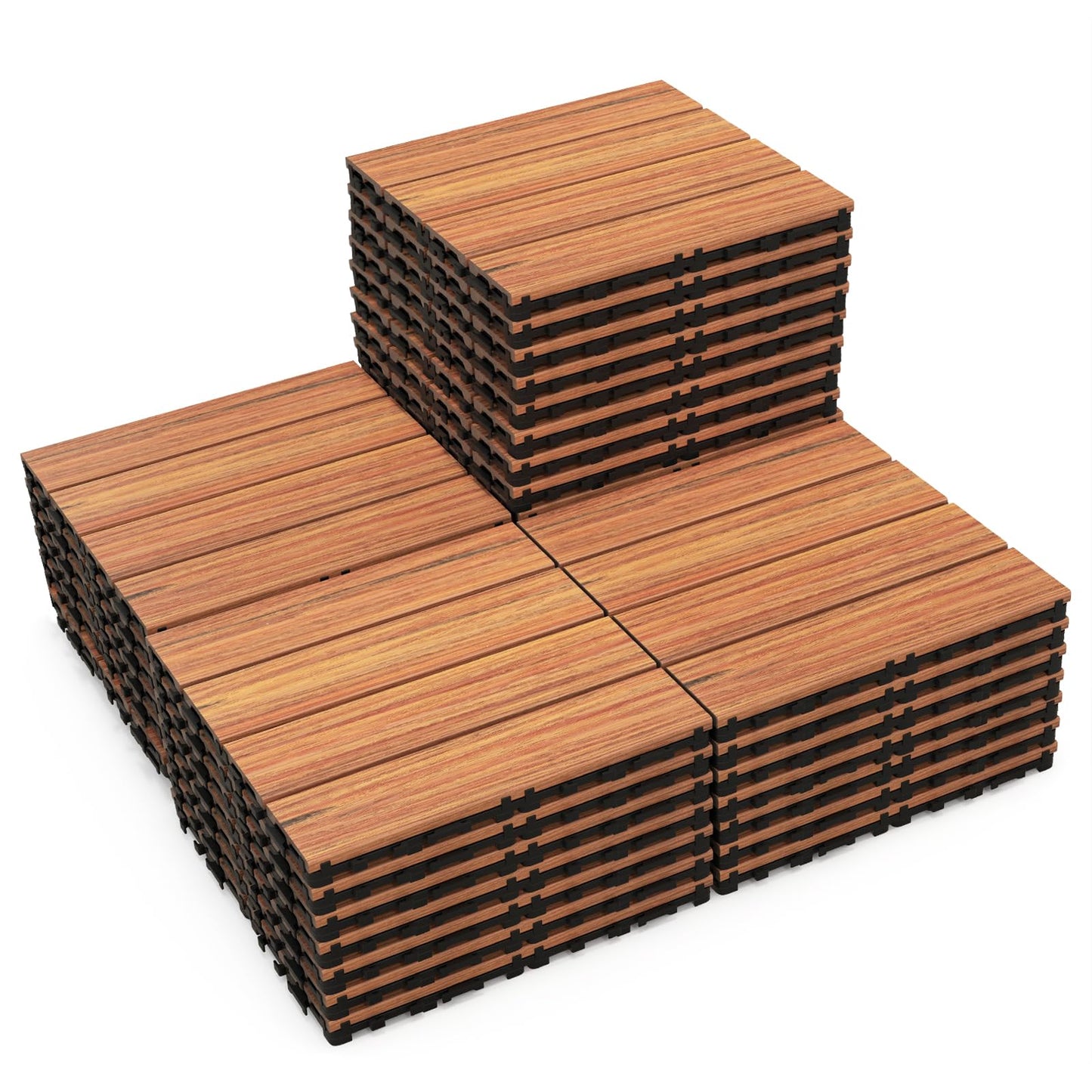 30 x 30cm Waterproof Interlocking Floor Tiles Tools Free Assembly