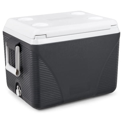 41L Insulated Cool Box, Hard Cooler Ice Chest Box for Cold/Hot Food & Drink with Handle