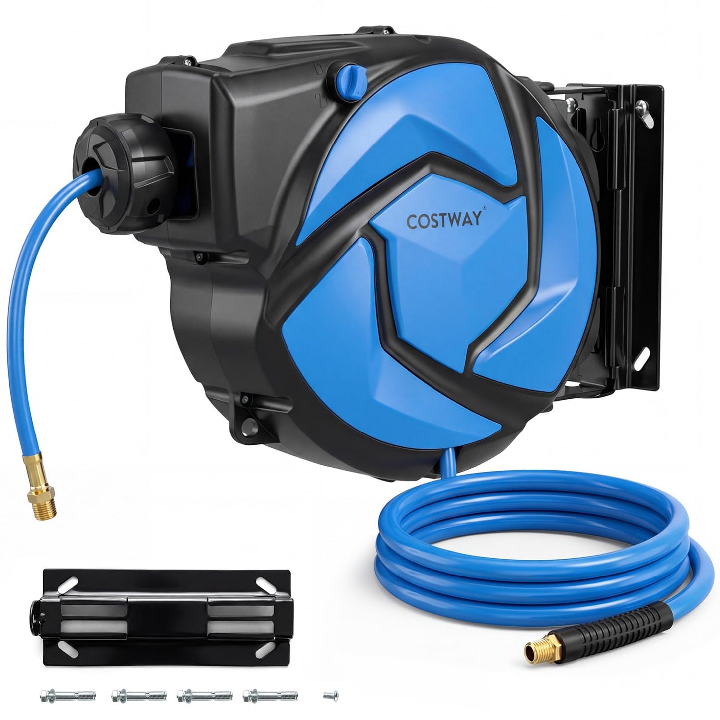 Retractable Air Hose Reel, 14m/15m + 1.5m Automatic Rewind Ceiling