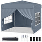 Pop up Gazebo, Outdoor Canopy Tent with 4 Removable Sidewall